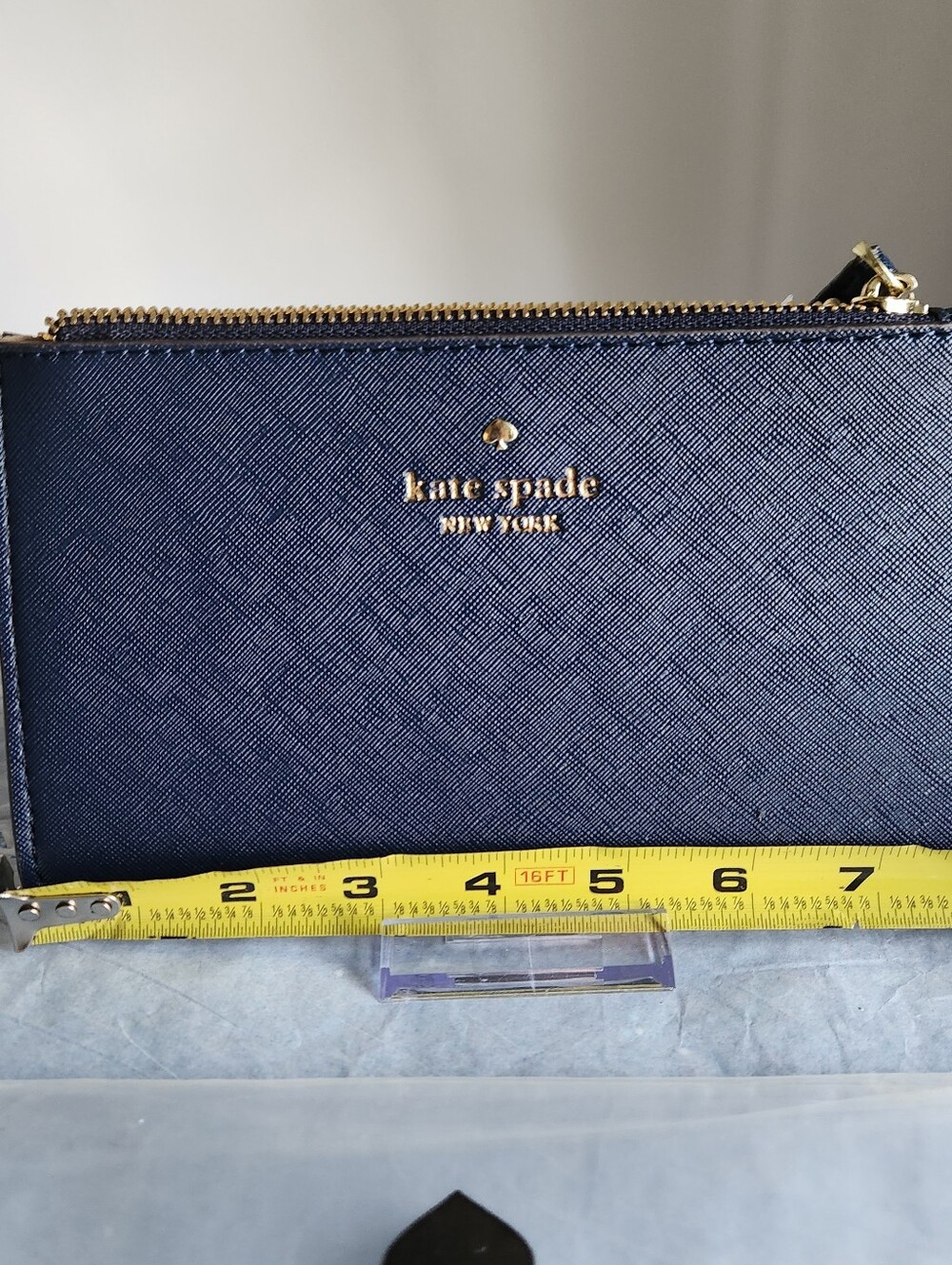 Kate Spade Saffiano Navy Wristlet NWT - Picture 6 of 7